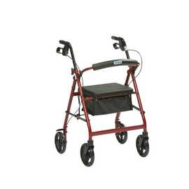Drive Medical Four Wheel Rollator Walking Frame