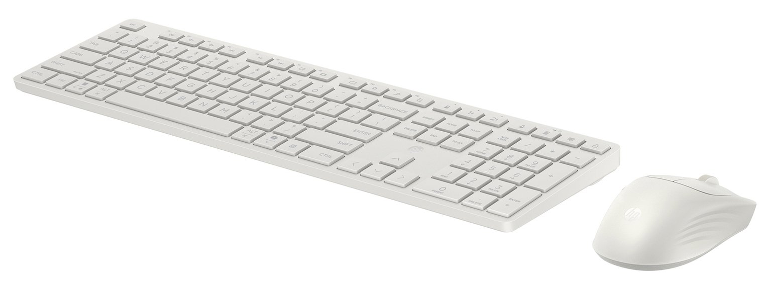 HP 490C Multi-Device Dual-Mode Mouse and Keyboard - White