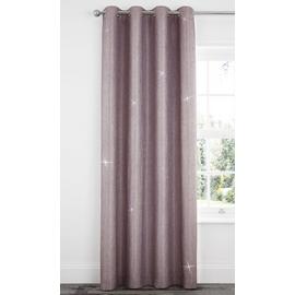 Catherine Lansfield Sparkle Lined Eyelet Curtains