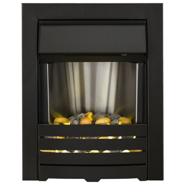 Buy Adam Helios 2kW Electric Inset Fire - Black | Electric fires | Argos