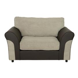 Argos Home Harry Fabric Cuddle Chair - Natural