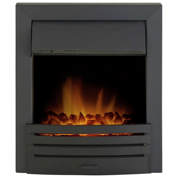 Buy Adam Eclipse 2kW Electric Inset Fire - Black | Electric fires | Argos