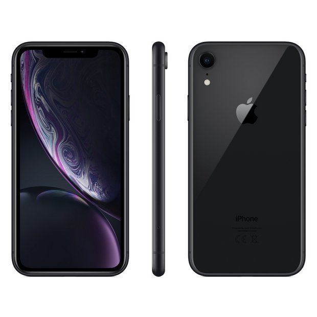 Buy Sim Free Iphone Xr 64gb Mobile Phone Black Sim Free Phones Argos