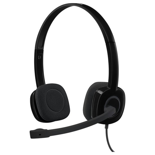 Buy Logitech H151 Stereo PC Headset Black Laptop and PC