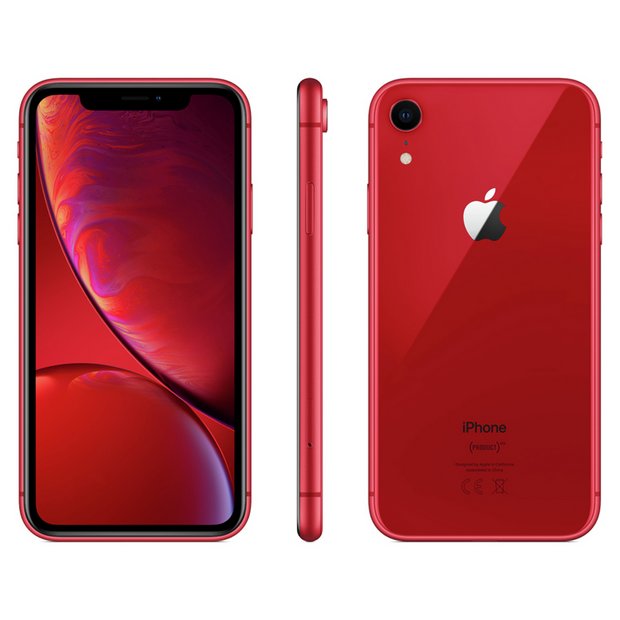 Buy Sim Free Iphone Xr 64gb Product Red Mobile Phone Sim Free Phones Argos