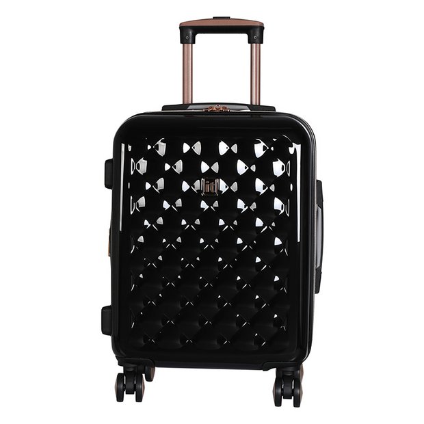 IT Luggage Cascade 8 Wheel Hard Expand 70cm Medium Coffee Bean Cobblestone Trim 