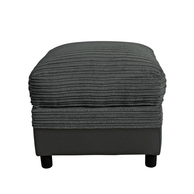 Charcoal footstool on sale with storage