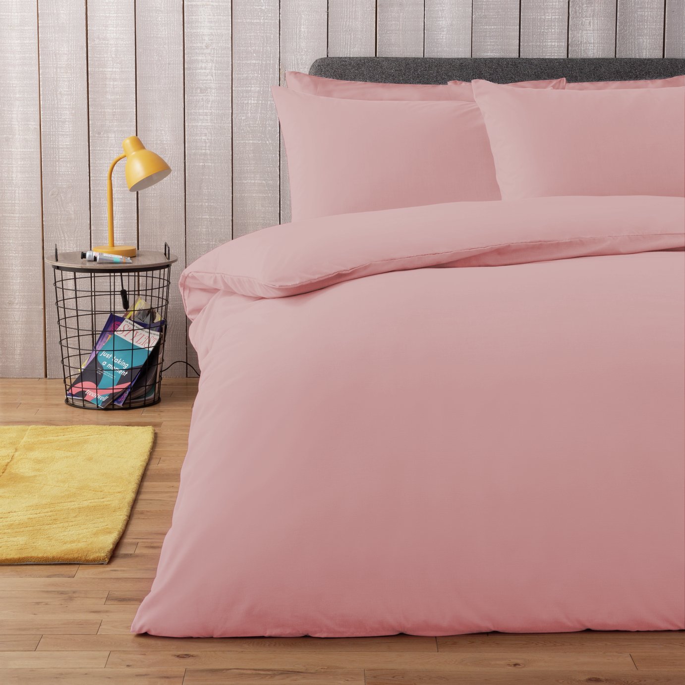 Habitat Cotton Rich 180 TC Plain Bedding Set