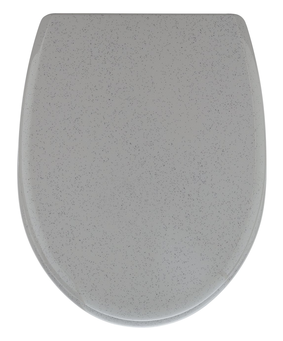 Argos Home Glitter Slow Close Toilet Seat - Grey