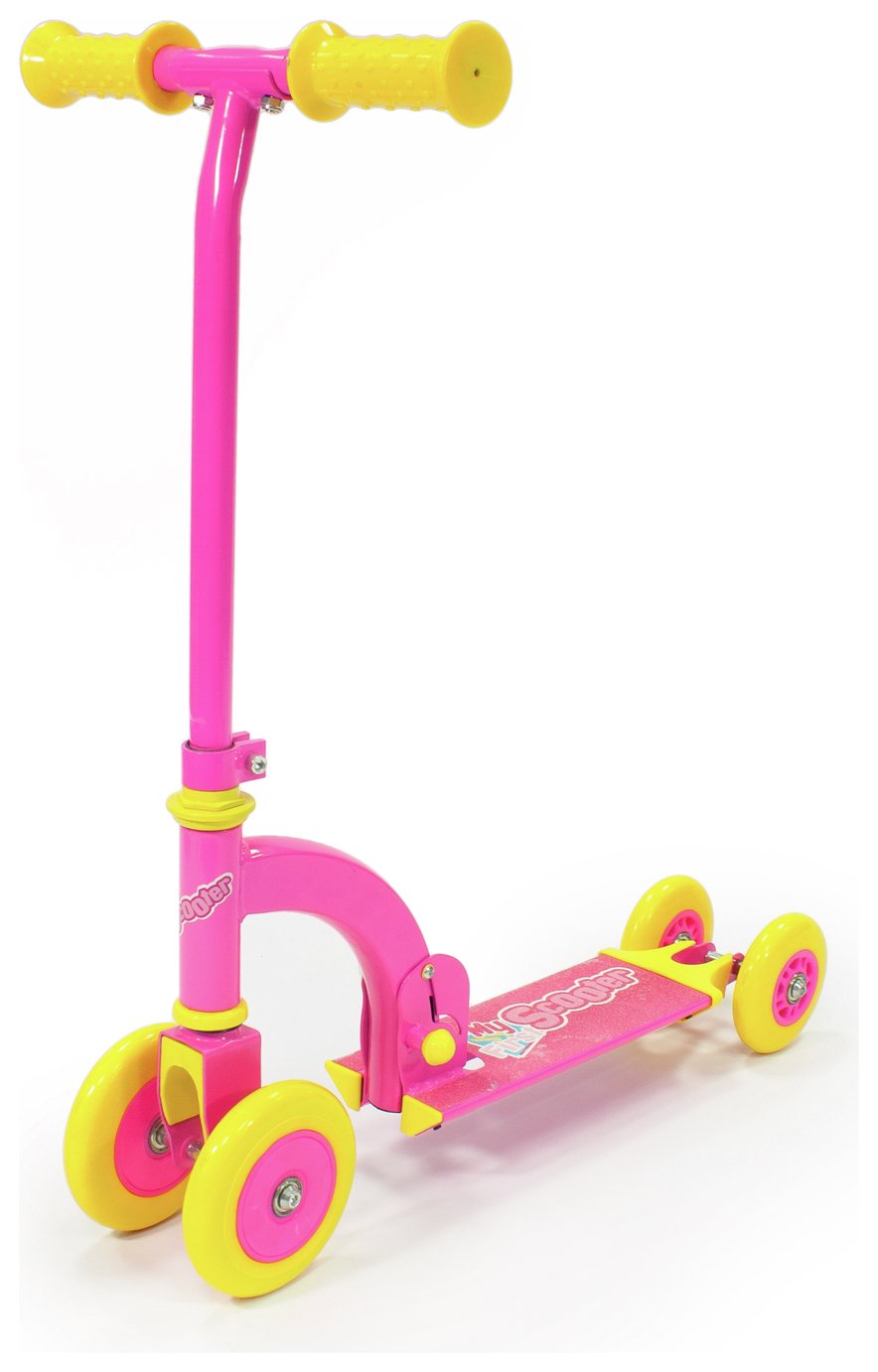 chad valley tilt and turn folding scooter pink