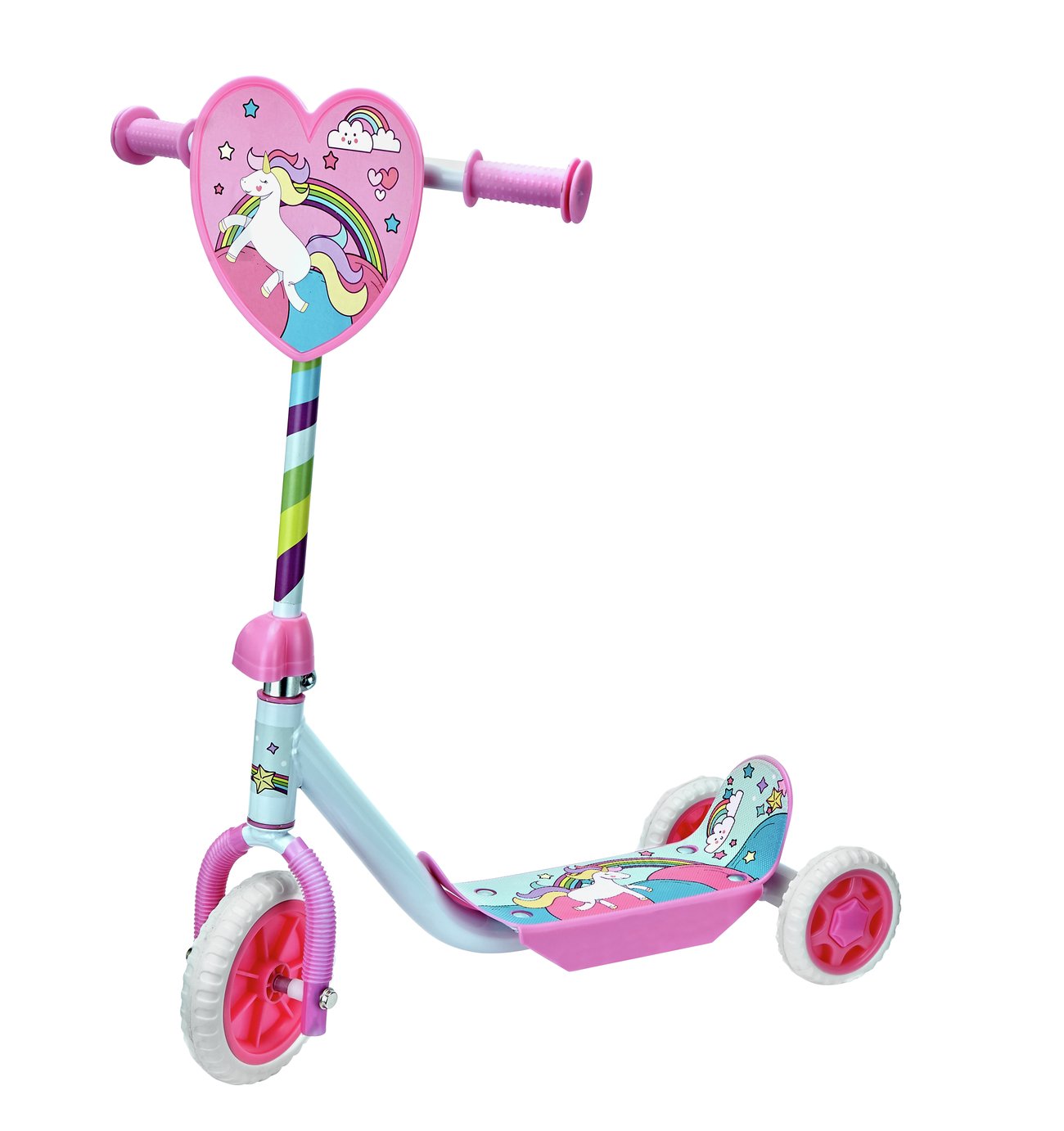 chad valley tilt and turn folding scooter pink