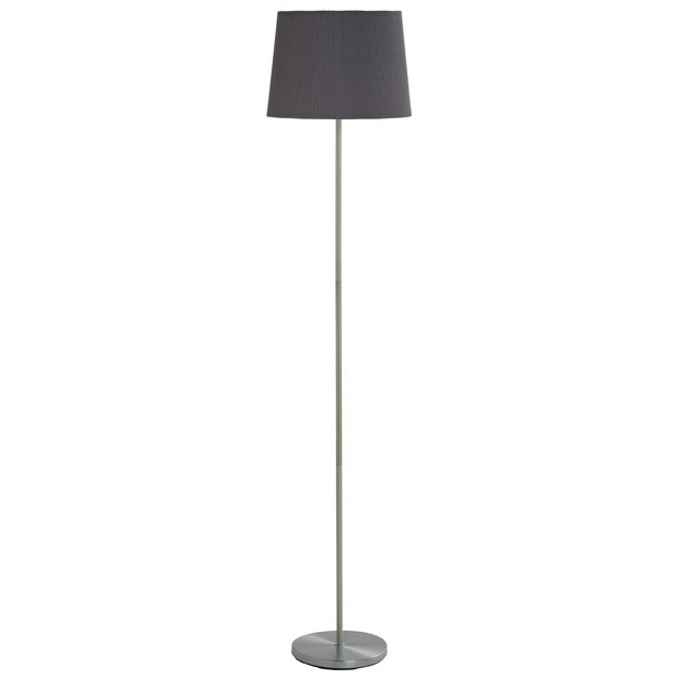 Buy Argos Home Plia Tapered Micropleat Floor Lamp Grey