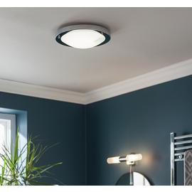 Argos Home Bowdon Bathroom LED Flush to Ceiling Light-Chrome
