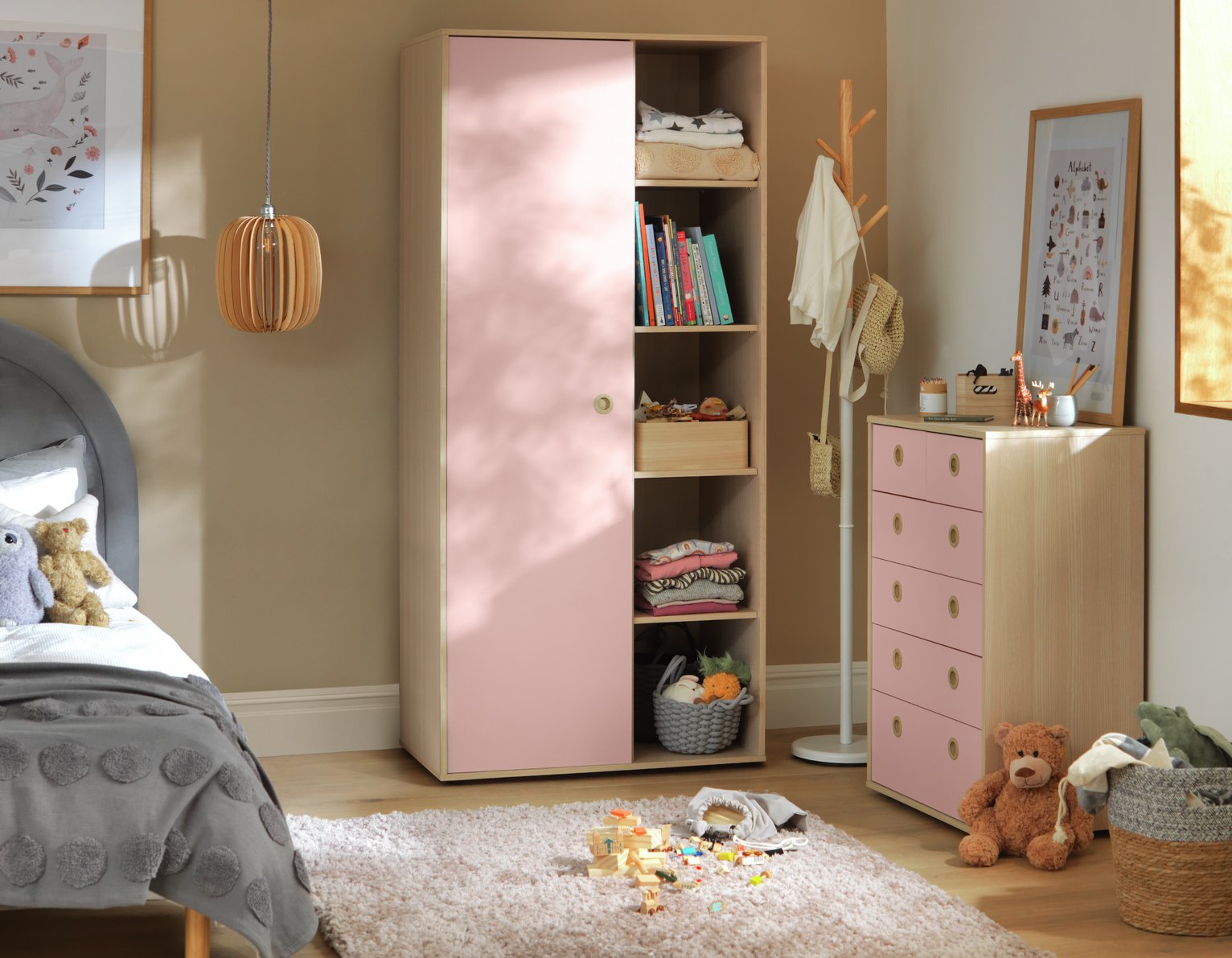 Argos childrens wardrobe store set