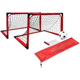 Opti Ball, Pump and 3 x 2ft 1 on 1 Football Goal - Set of 2