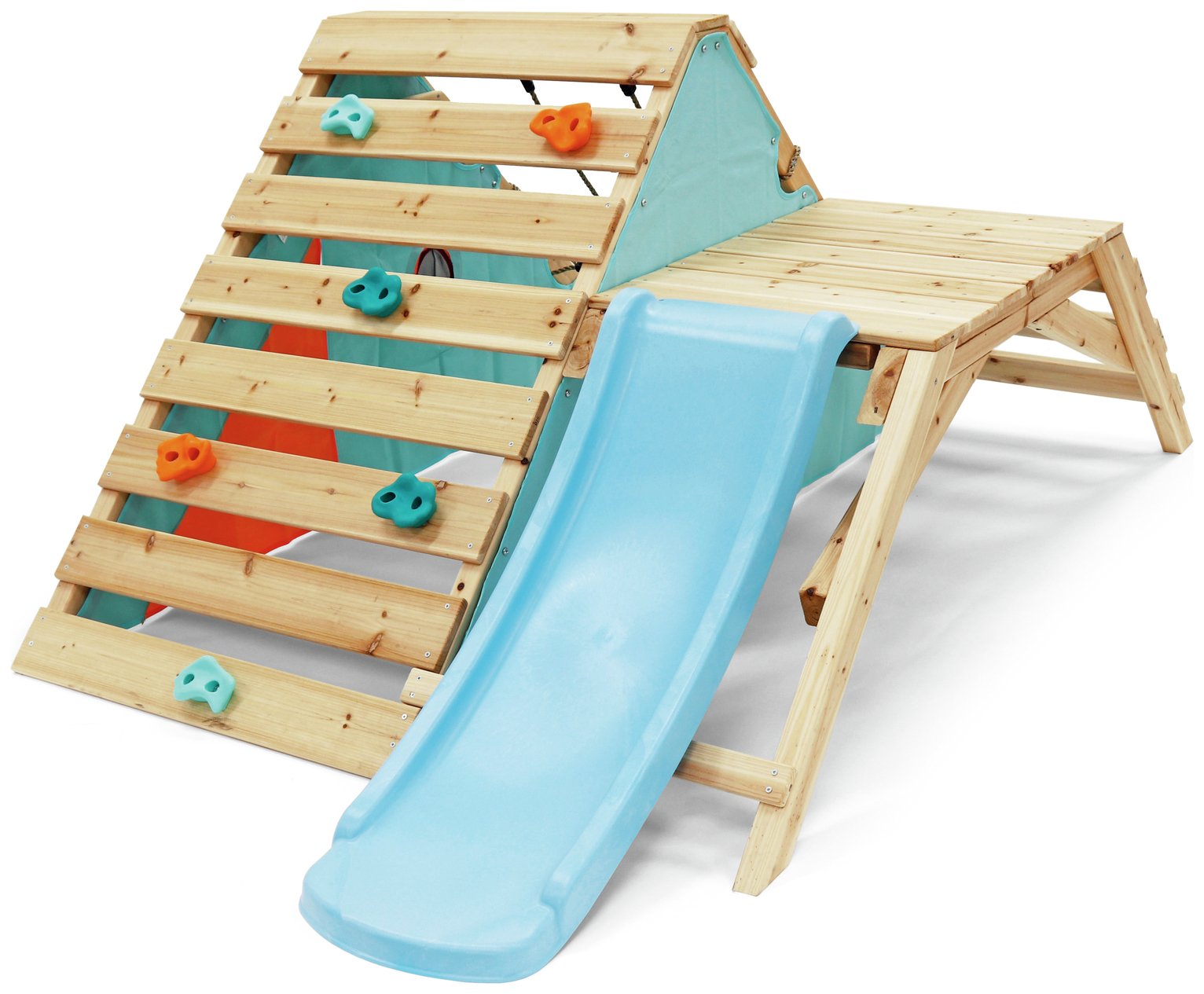 wooden climbing frames argos