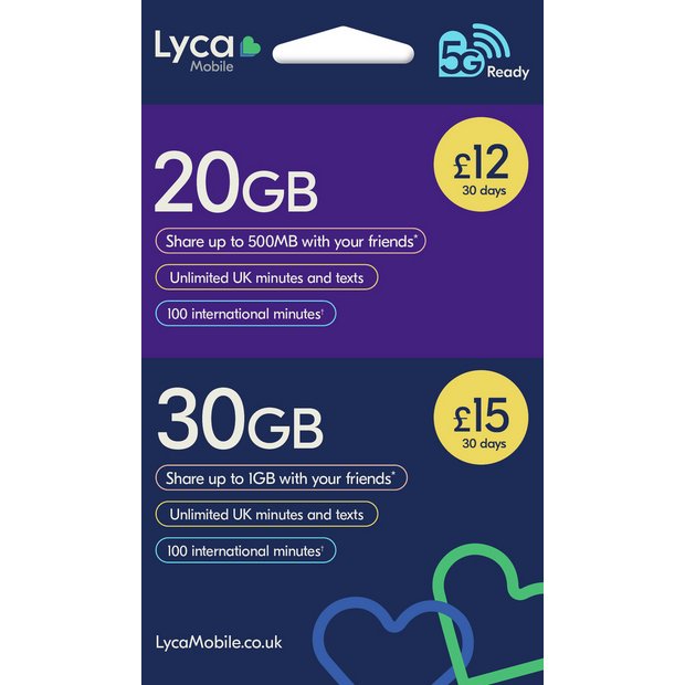 argos sim cards