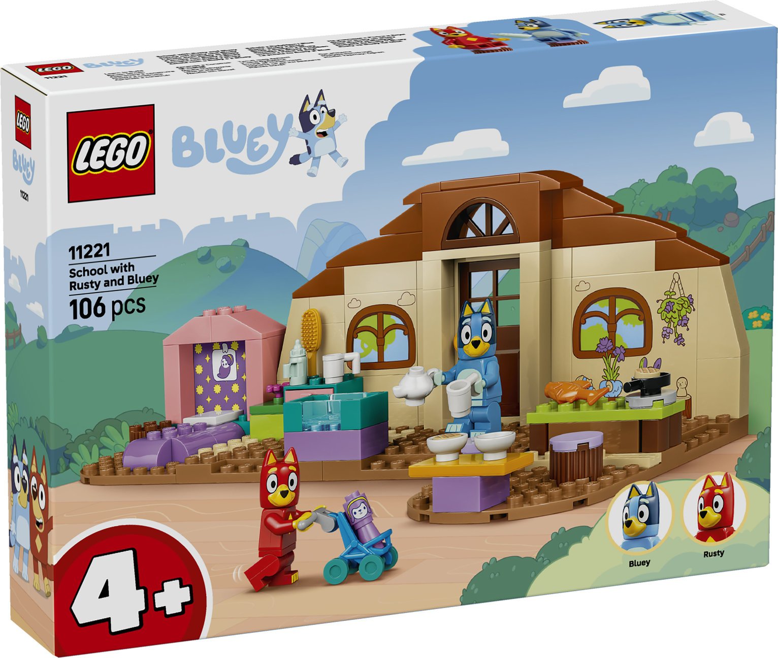 LEGO Bluey School with Rusty and Bluey Toy 11221 PREORDER