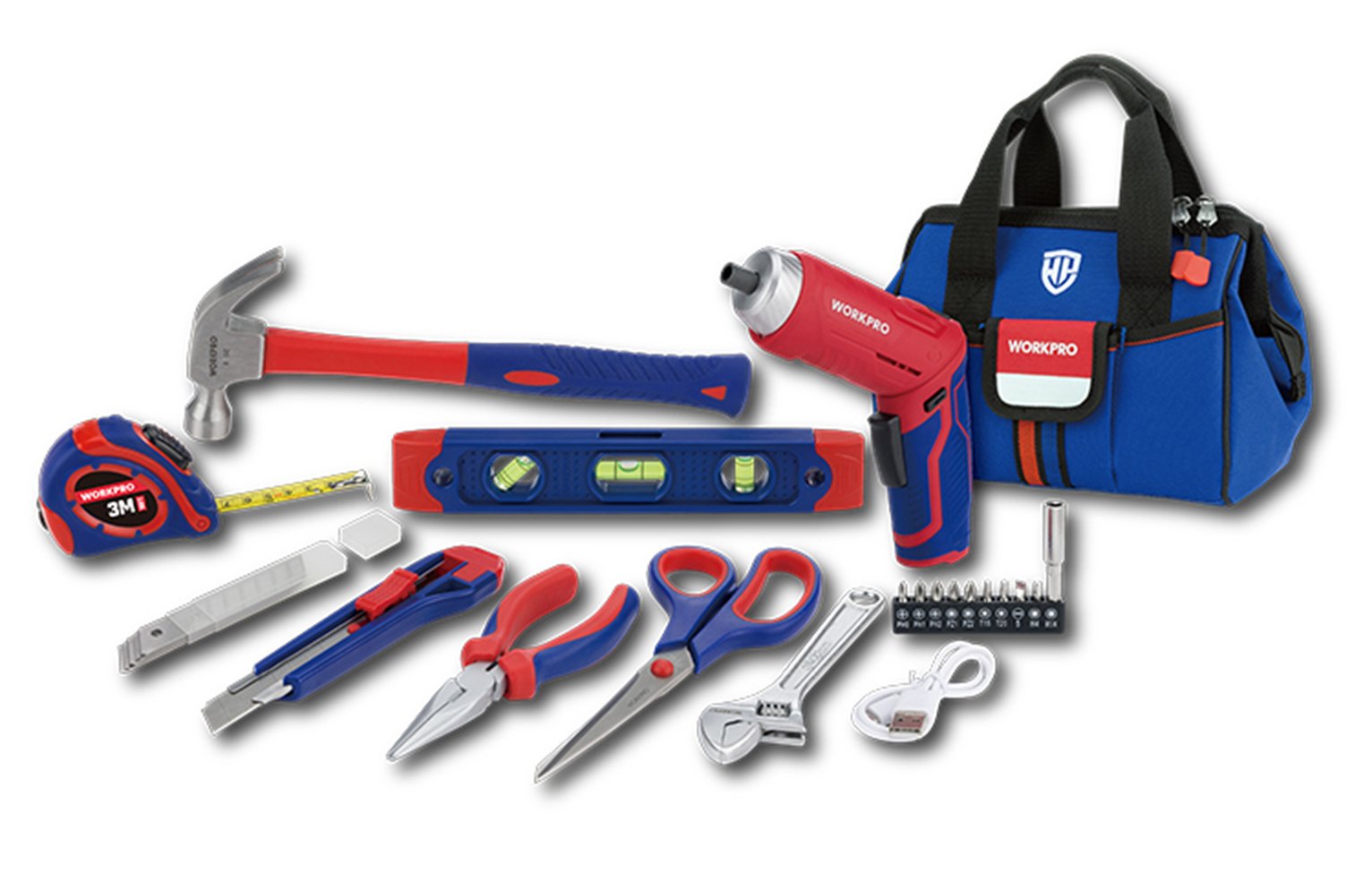 WORKPRO 29 Piece Tool Kits in Tool Bag