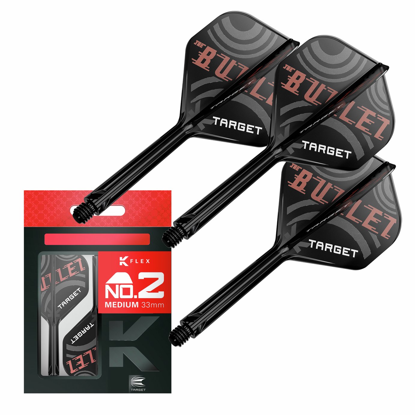 Target Steve Bunting K-Flex Dart Flights and Shafts - Medium