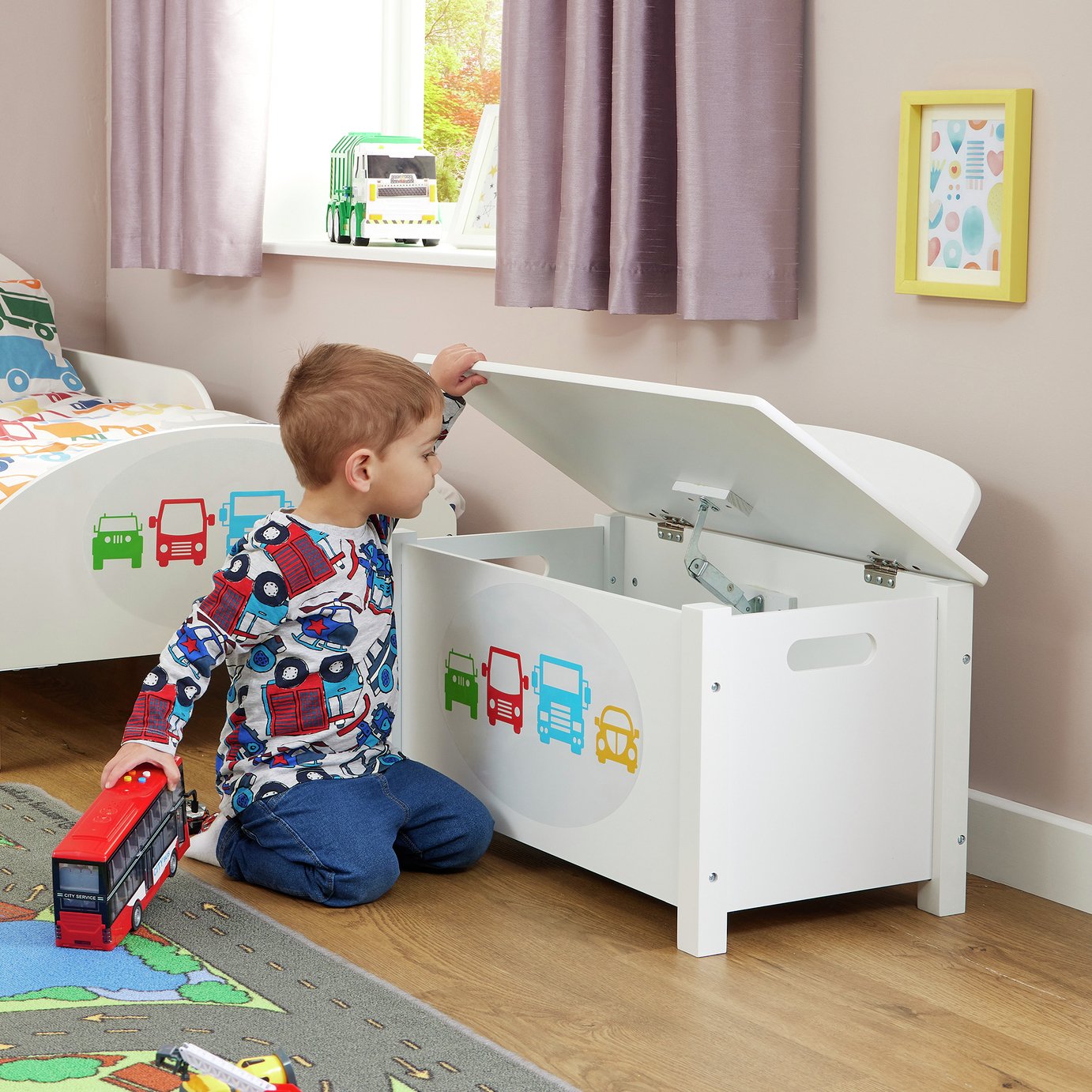 Liberty House Toys Kids Transport Big Toy Box - White