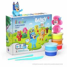 Hey Clay Bluey & Friends Clay Figure Making Kit