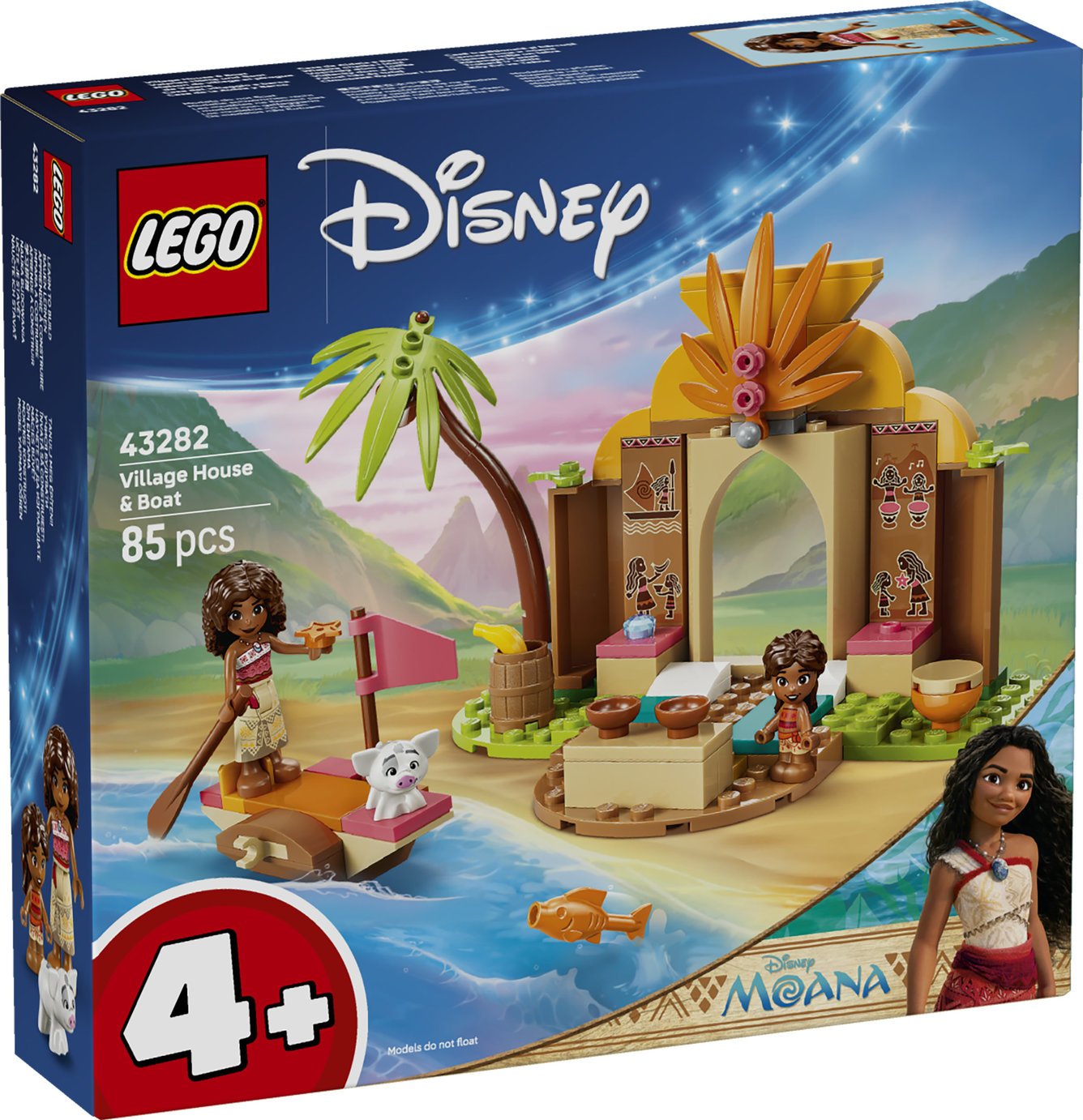 LEGO Disney Moana Village House & Boat Building Toy 43282 PREORDER
