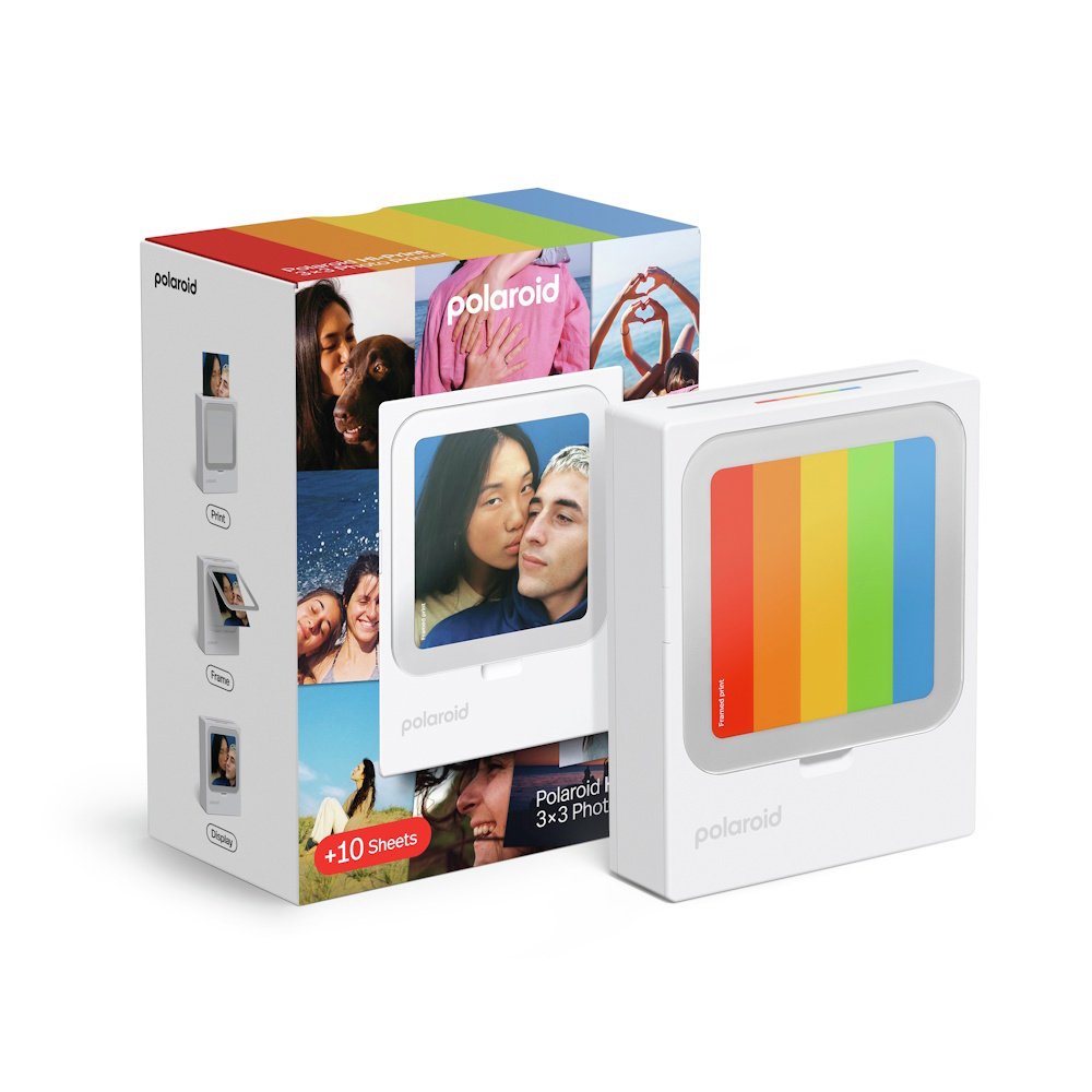  Polaroid Hi-Print 3x3 Portable Bluetooth Printer with 10 Sheets