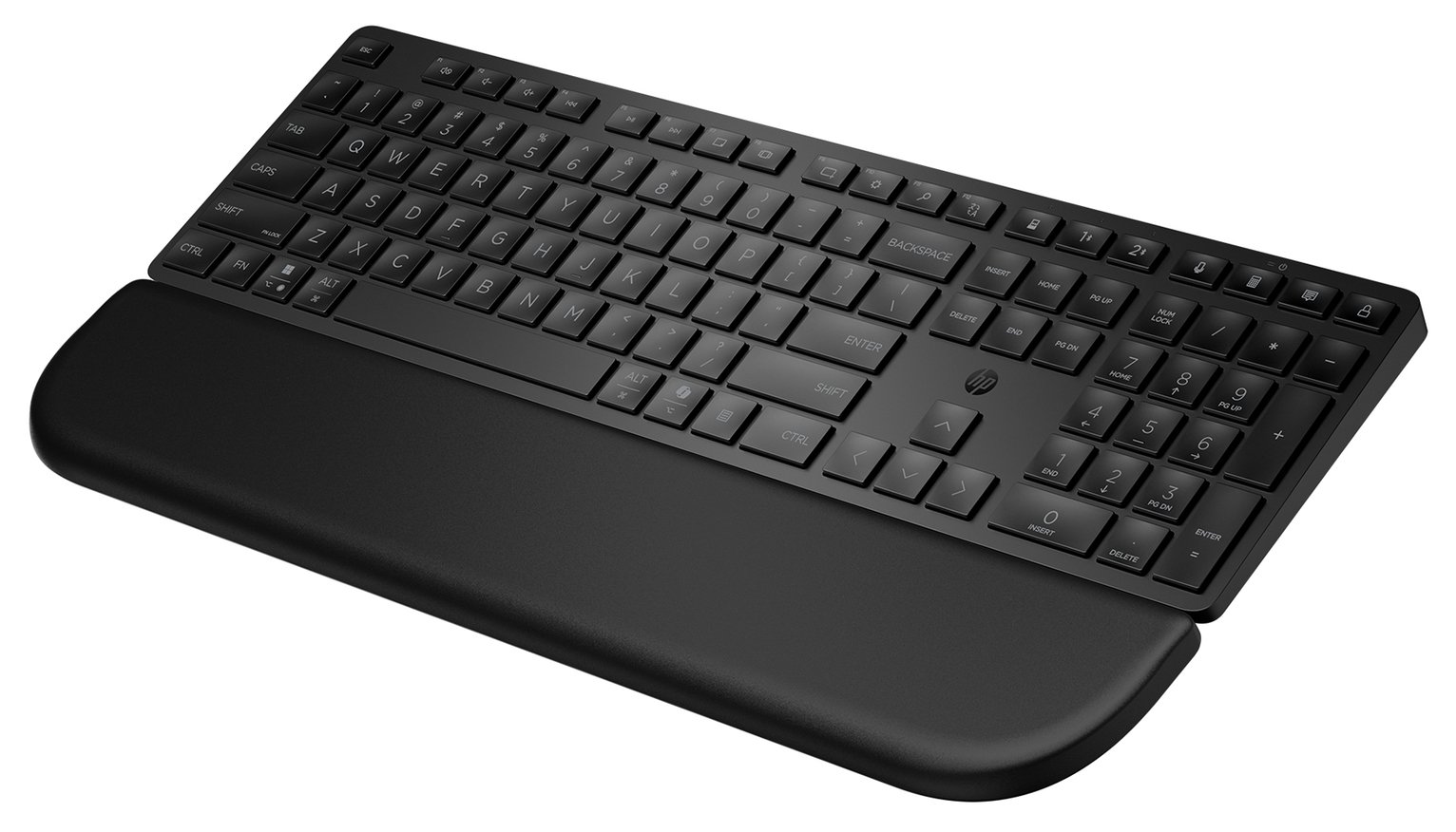 HP Multi-Device Dual-Mode Wireless Keyboard with Palm Rest 580K - Black