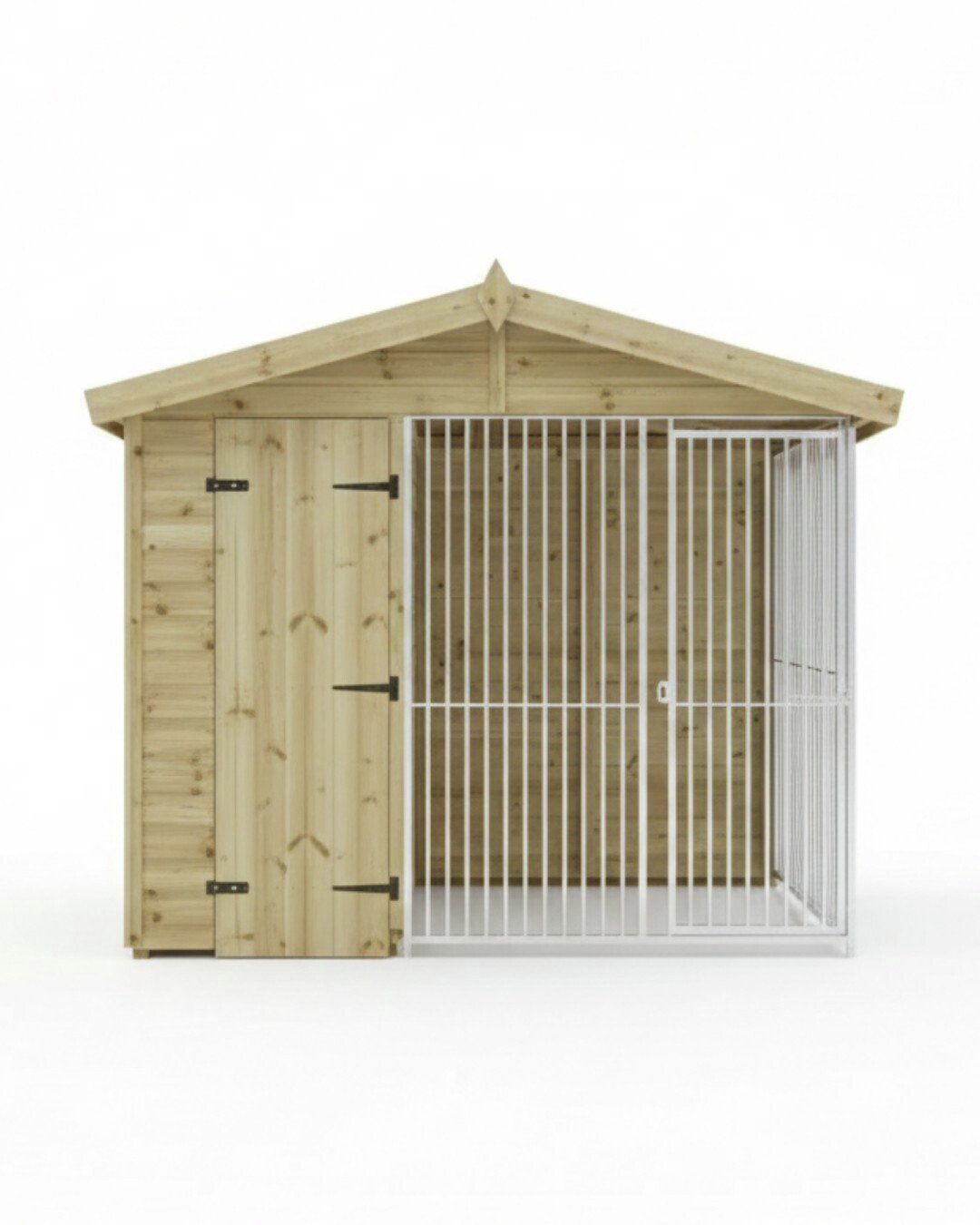 Benchmark Kennels Single Premium Wooden Dog Kennel - 8 x 4ft