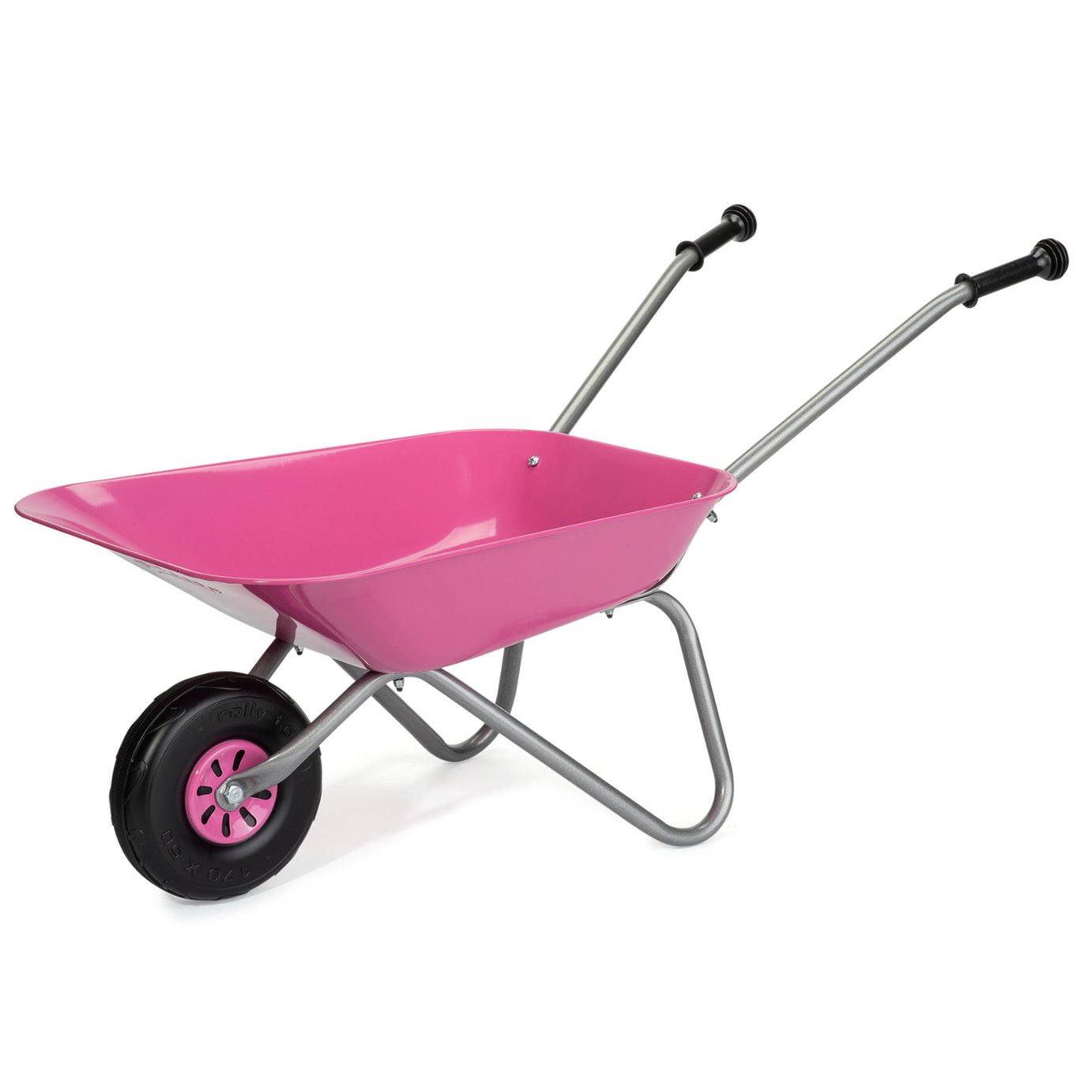 Rolly Child's Metal Wheelbarrow - Pink