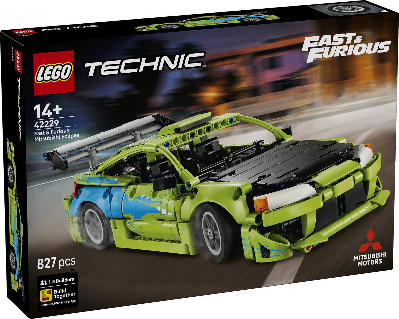LEGO Technic Fast and Furious Mitsubishi Eclipse Car 42229 PREORDER