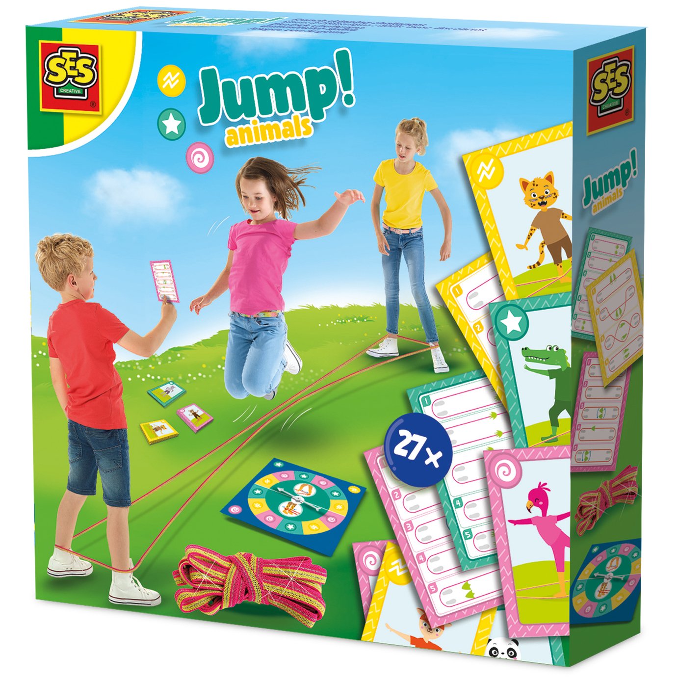 SES Creative Jump Animals-French Skipping Challenges - Multicolour
