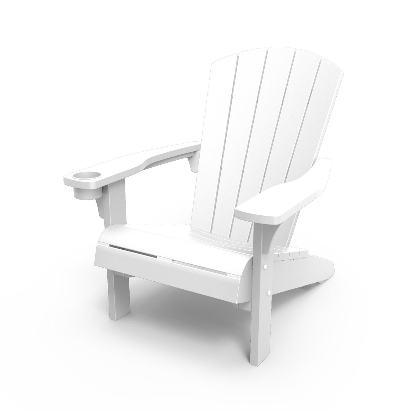 Keter Alpine Adirondack Resin Chair - White