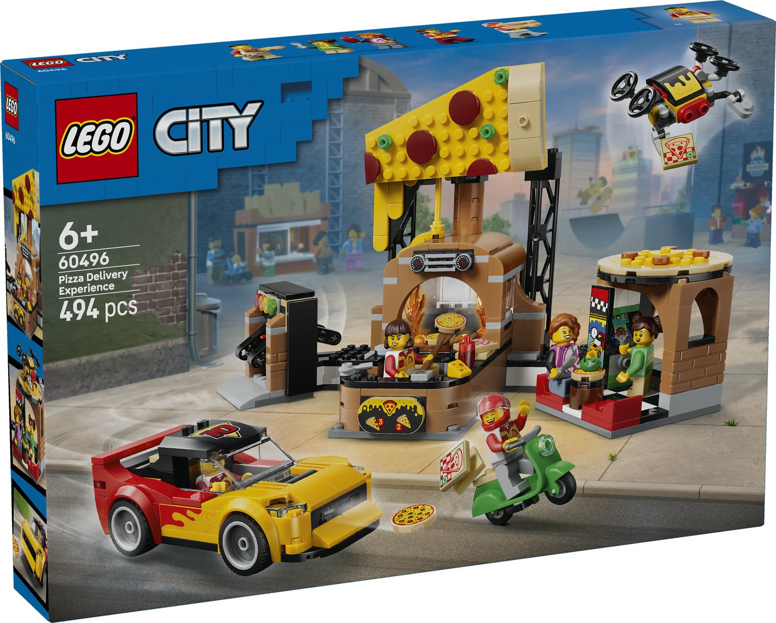 LEGO City Pizza Delivery Experience with Vehicles 60496 PREORDER