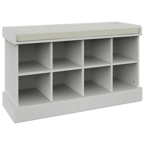 Buy Kempton Shoe Bench White Shoe storage Argos