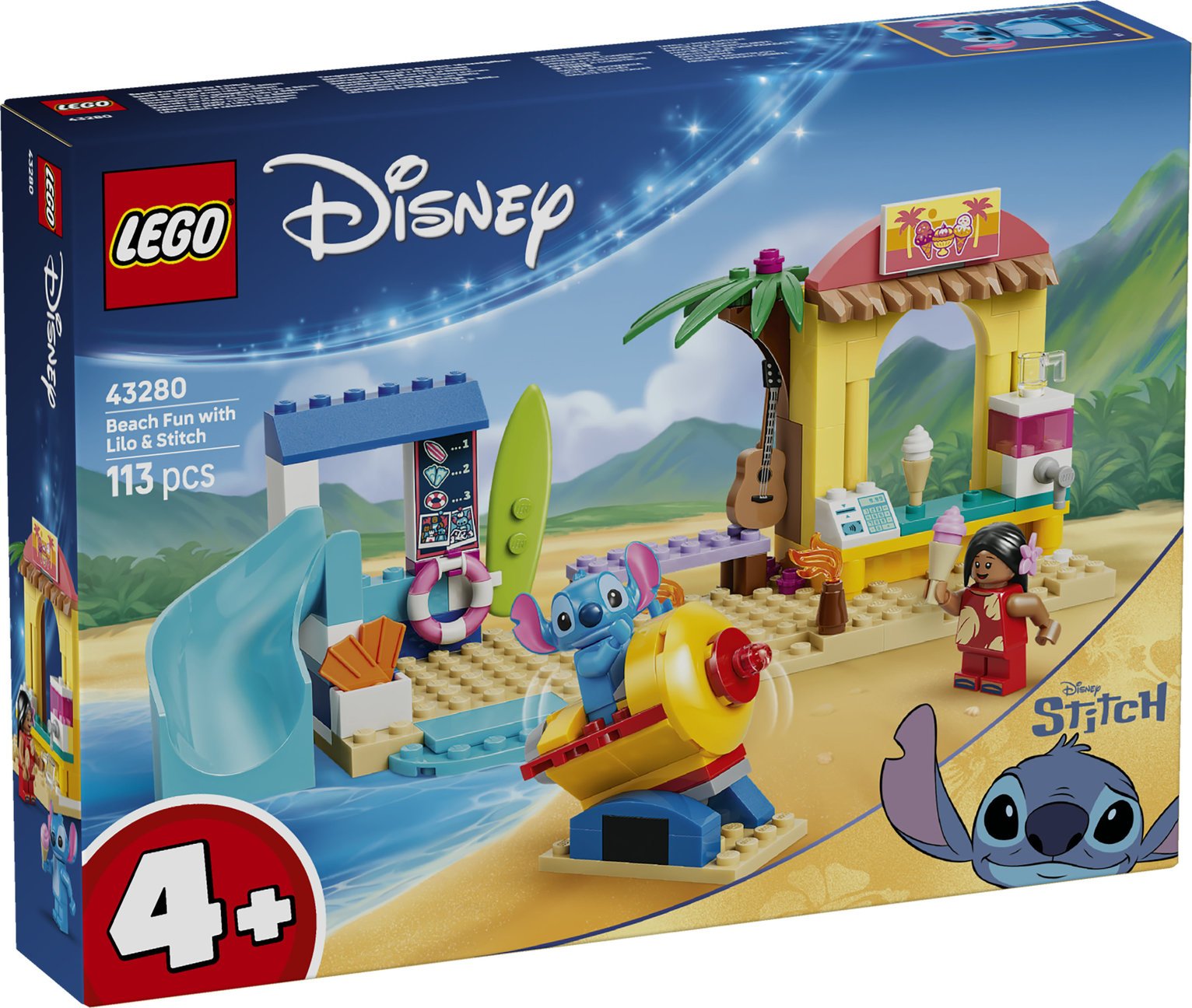 LEGO Disney Classic Beach Fun with Lilo & Stitch Set 43280 PREORDER