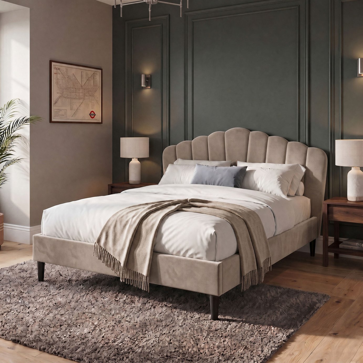Argos Home Iona Showhome Upholstered Bed Frame