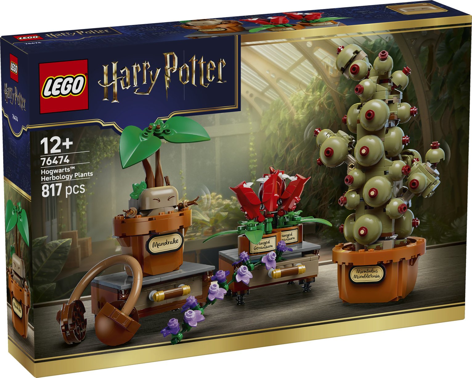 LEGO Harry Potter Hogwarts Herbology Plants Model Kit 76474 PREORDER
