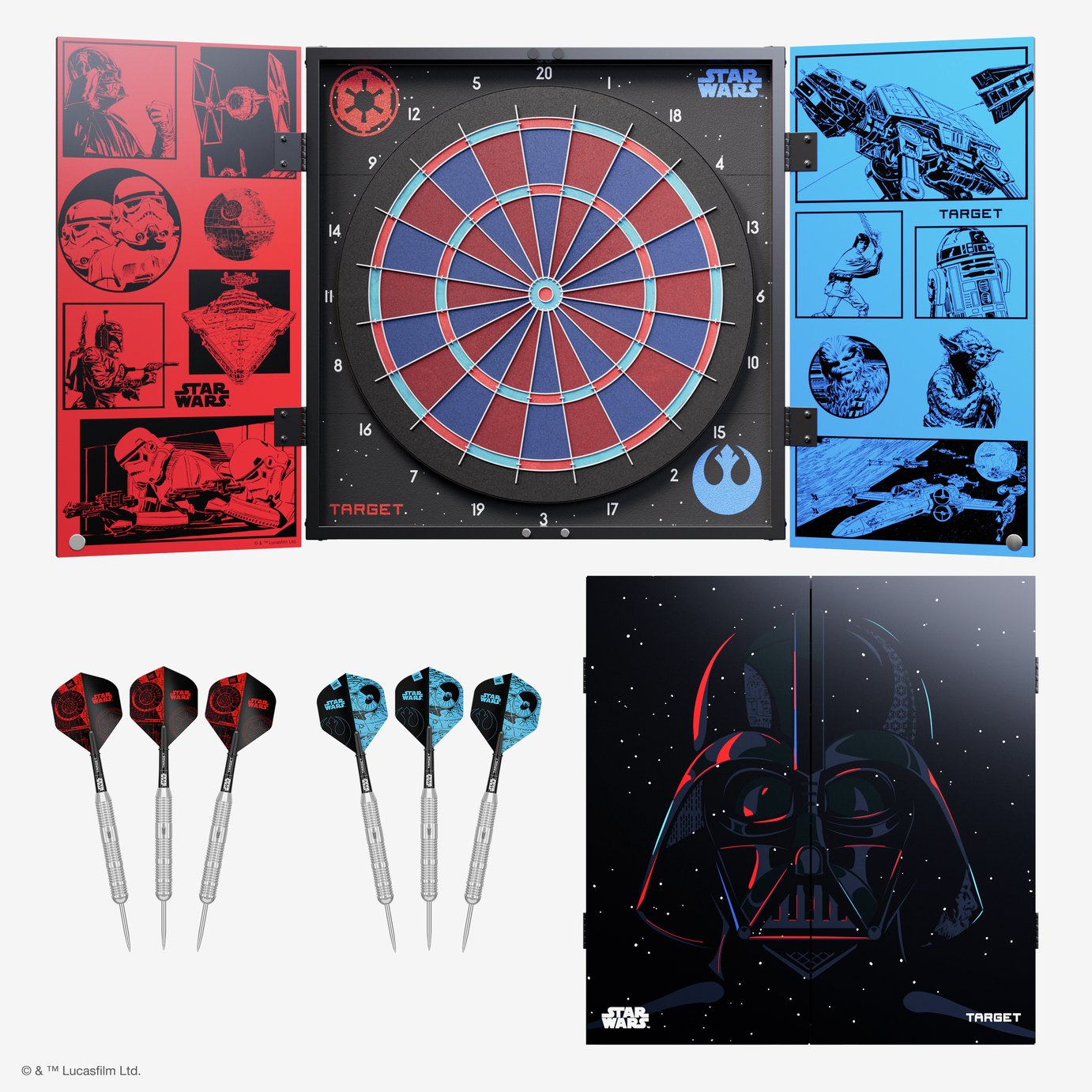 Target Star Wars Cabinet and Dartboard Set