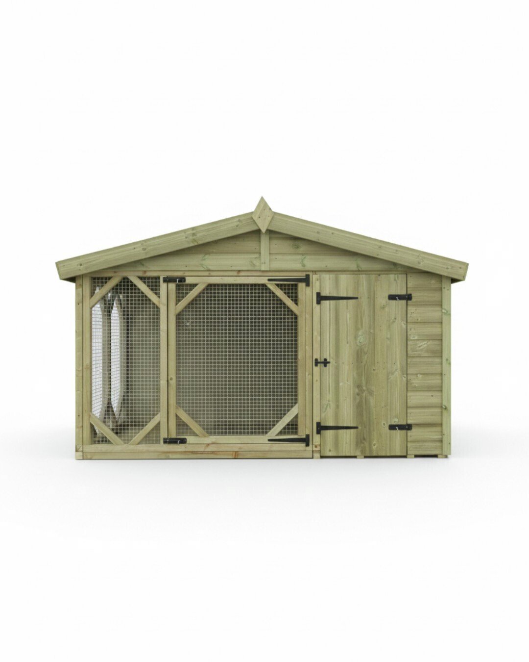 Benchmark Kennels Single Classic Wooden Dog Kennel - 8 x 4ft