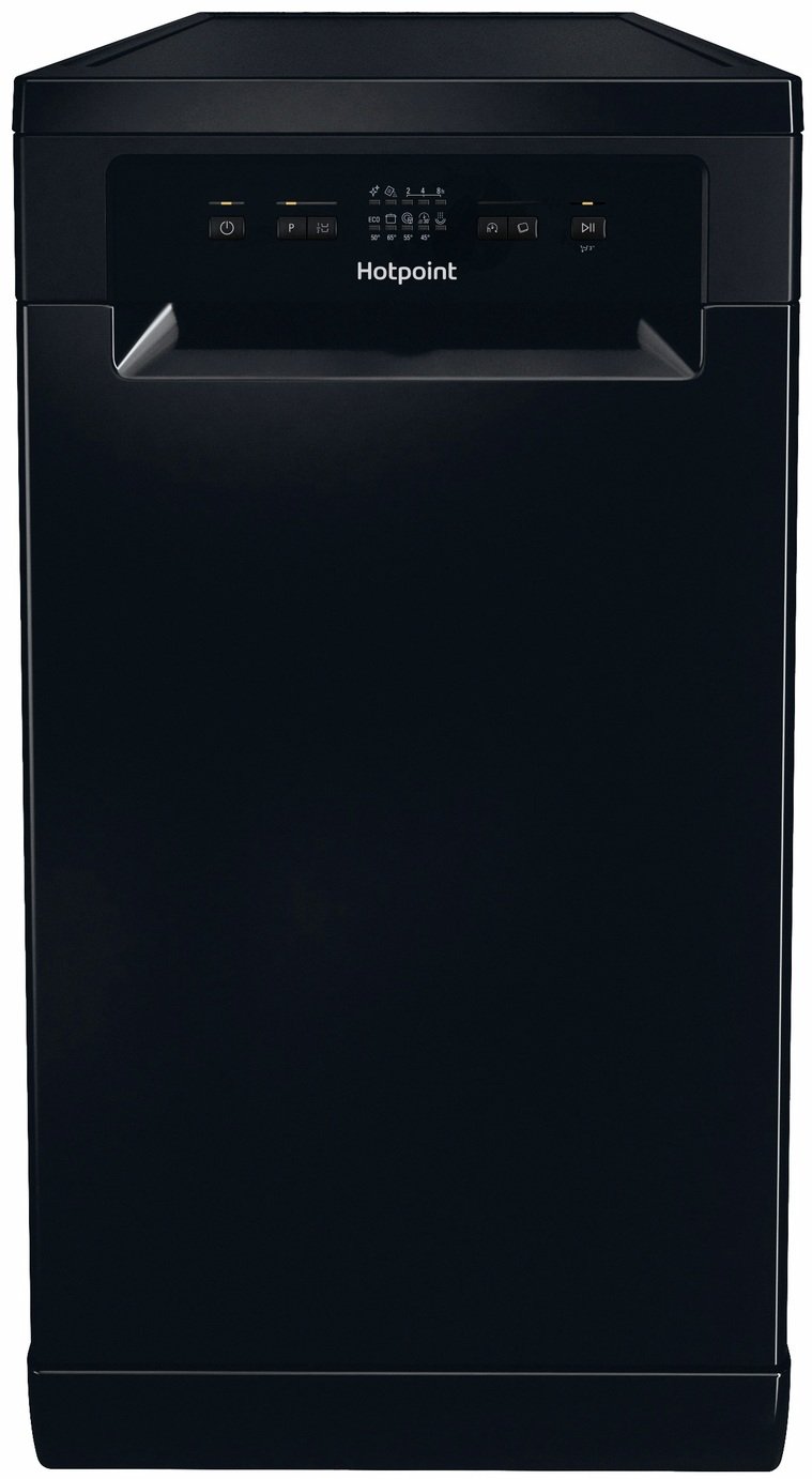 Hotpoint HP2FD10CS90BUK Slimline Dishwasher - Black