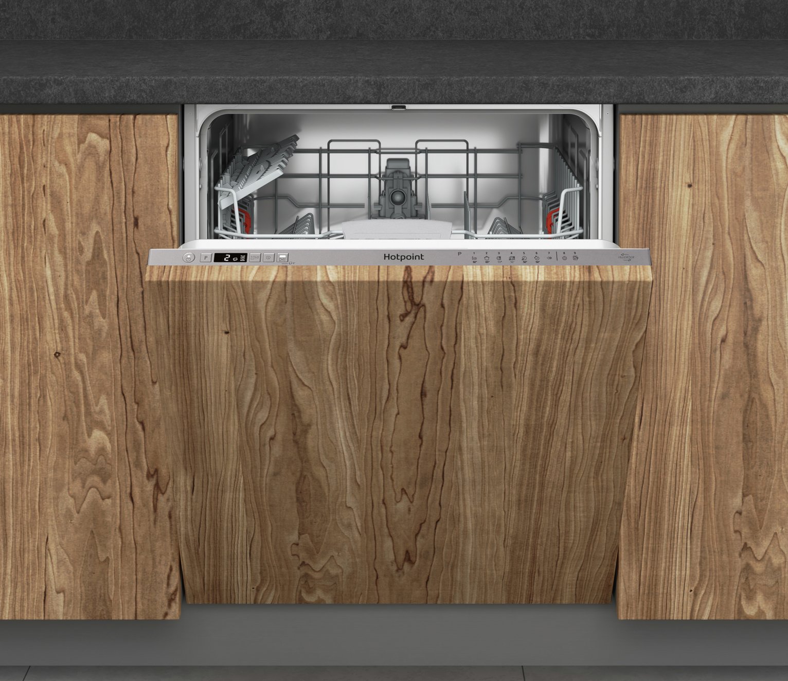 Hotpoint HP2IFC14BN6UK Full Size Fully Integrated Dishwasher