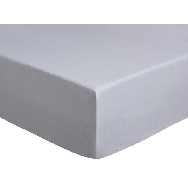 Brushed cotton cot shop bed fitted sheet