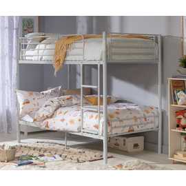 Argos Home Mason Metal Bunk Bed - Silver