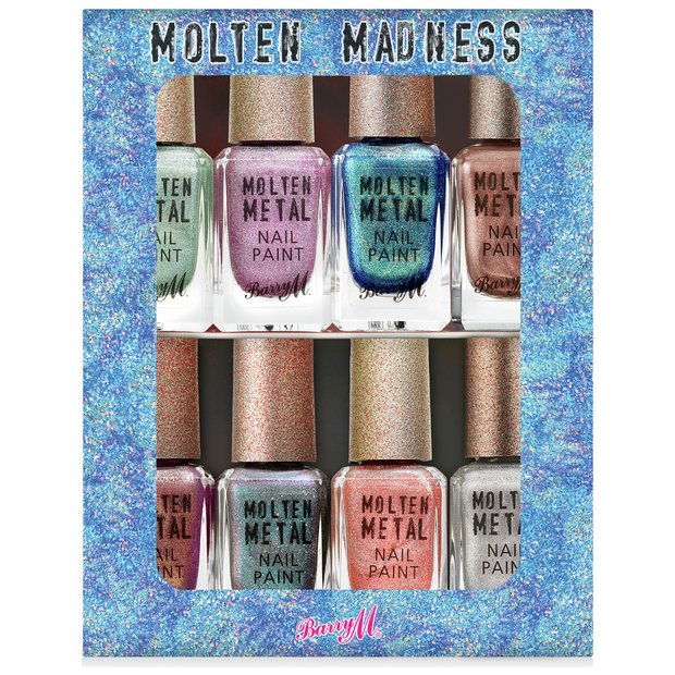 Buy Barry M Cosmetics Molten Madness Nail Paint Set X 8 Nail Sets Argos