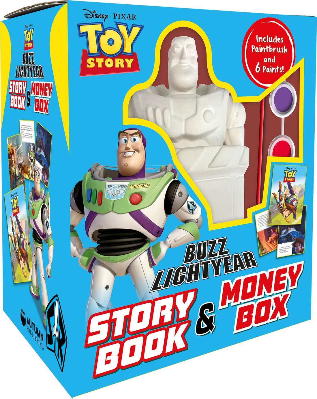 Disney Pixar Toy Story Buzz Lightyear Story Book & Money Box Painting Kit