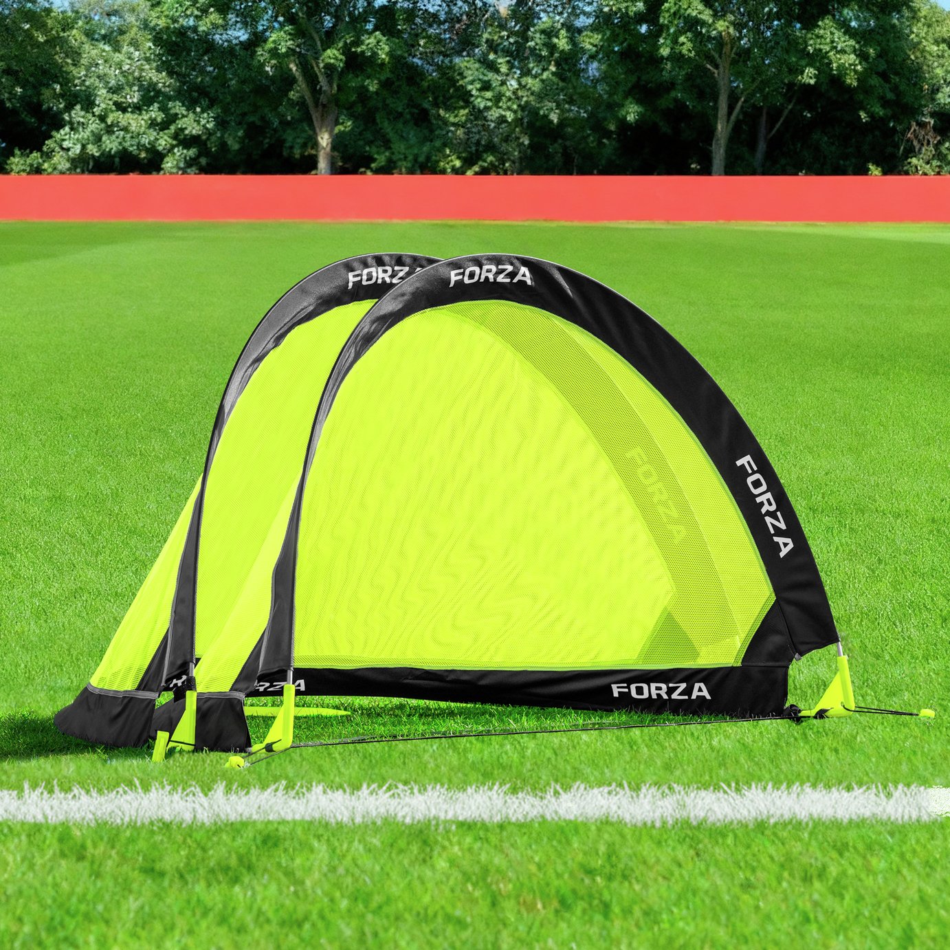 FORZA 4 ft Pair of Flash Pop up Football Goals