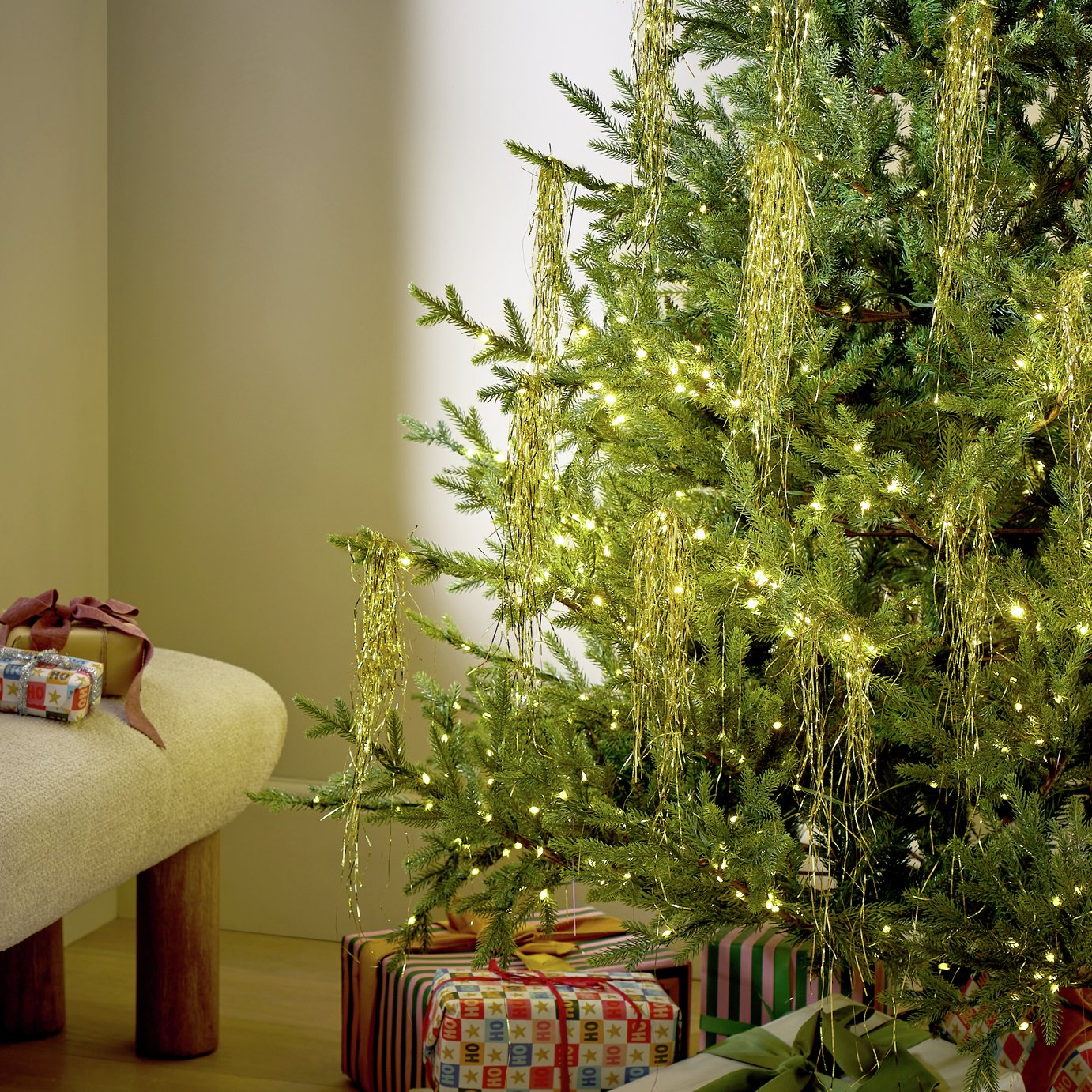 Argos Home Angel Hair Gold Tinsel
