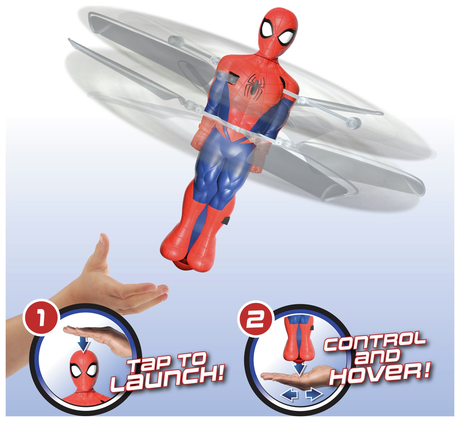 Flying Heroes Hover And Spin Spiderman